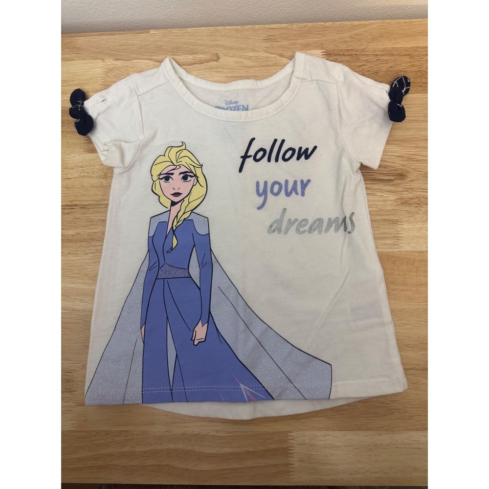 Disney Frozen Elsa Follow Your Dreams Toddler Girls Graphic T-Shirt White 2T